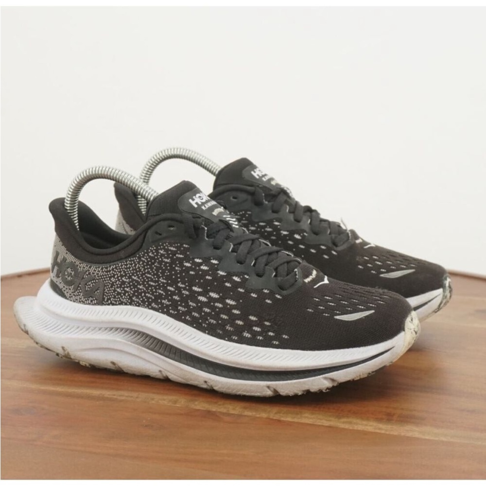 Hoka Black and White Running Shoes